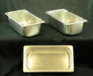 Stainless, Extra Set Of Pans, 4″ Triple