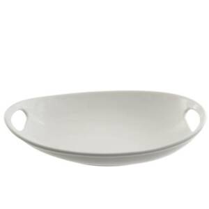 White, Oval Platter W/Handles 18″ X 13″