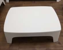 Lounge Coffee Table – White Plastic