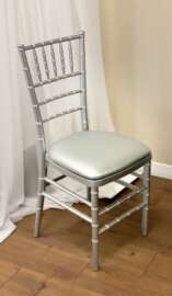 Chiavari, Silver, Resin Chair (Pad Included)