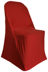 Spandex Apple Red Folding Chair Cover