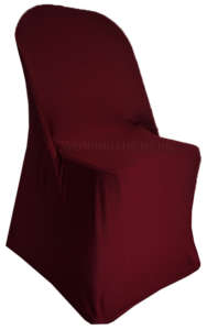 Spandex Burgundy Folding Chair Cover