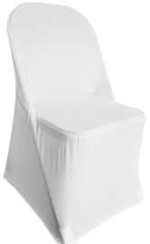 Spandex White Folding Chair Cover